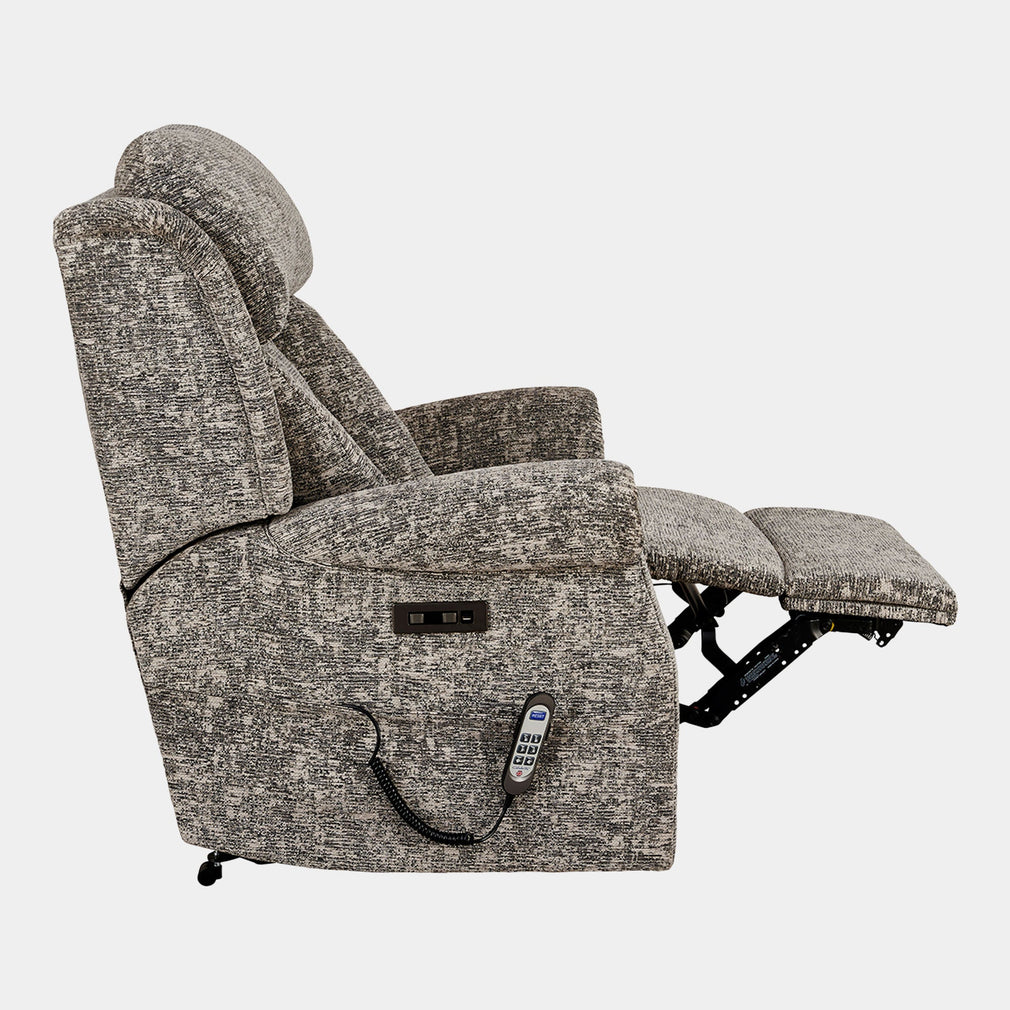 Bibury - Grande Single Motor Recliner Chair, Fabric