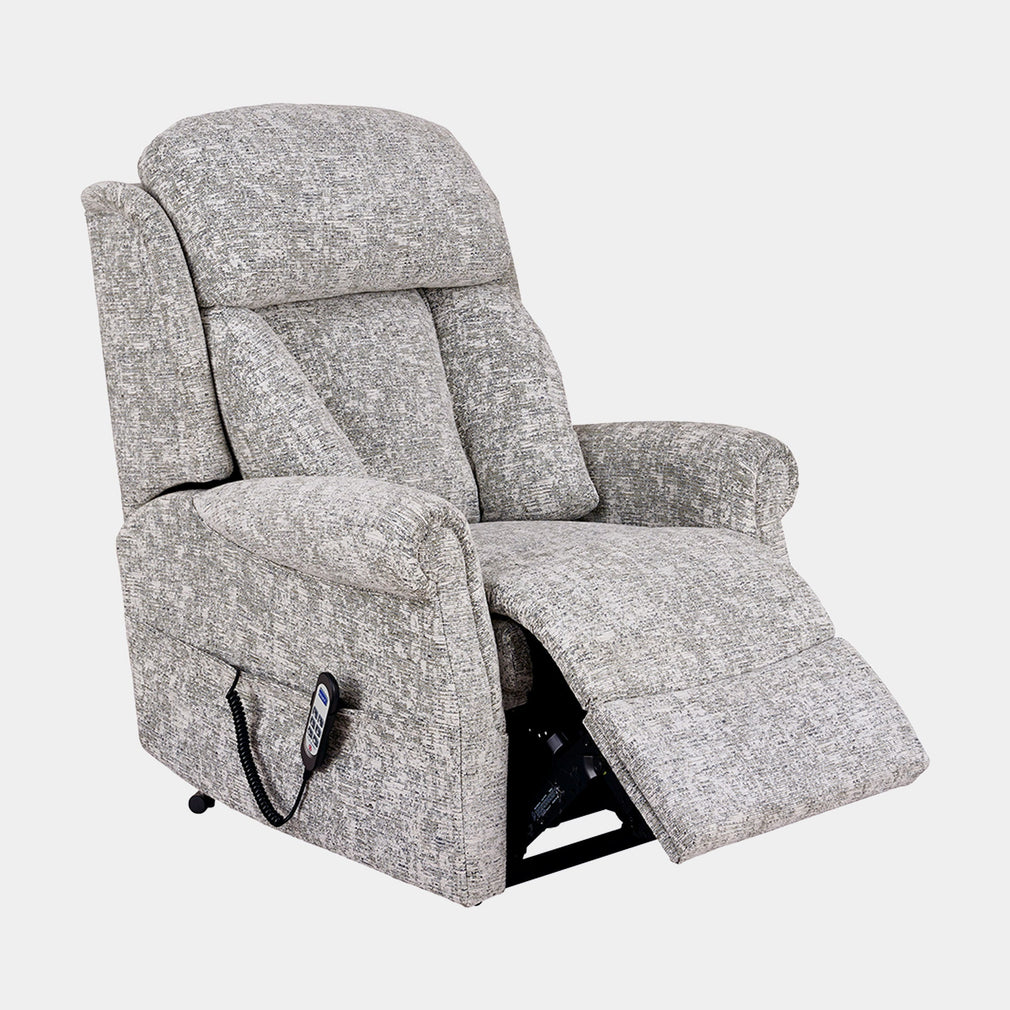 Bibury - Petite Single Motor Recliner Chair, Fabric