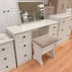 Ashford - Dressing Table In White - Item As Pictured