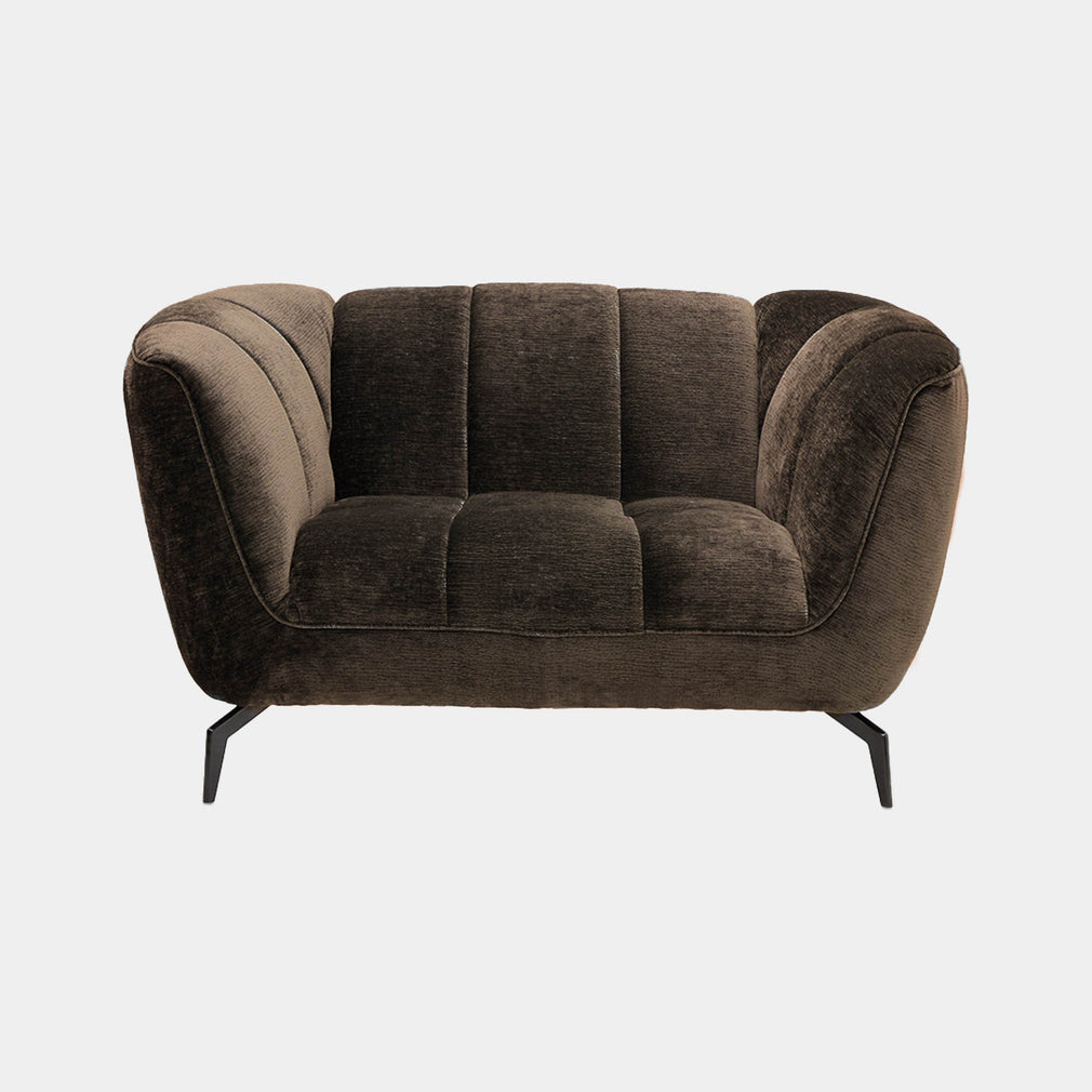 Odyssey - 1.5 Seat Sofa, Fabric Aston Chocolate