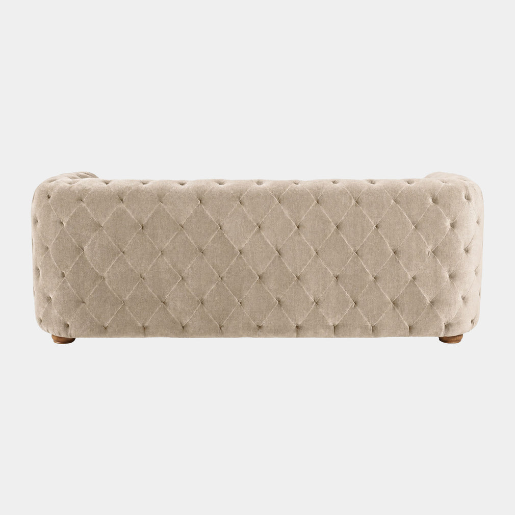 Greenwich - 3 Seat Sofa, Velore Natural Fabric