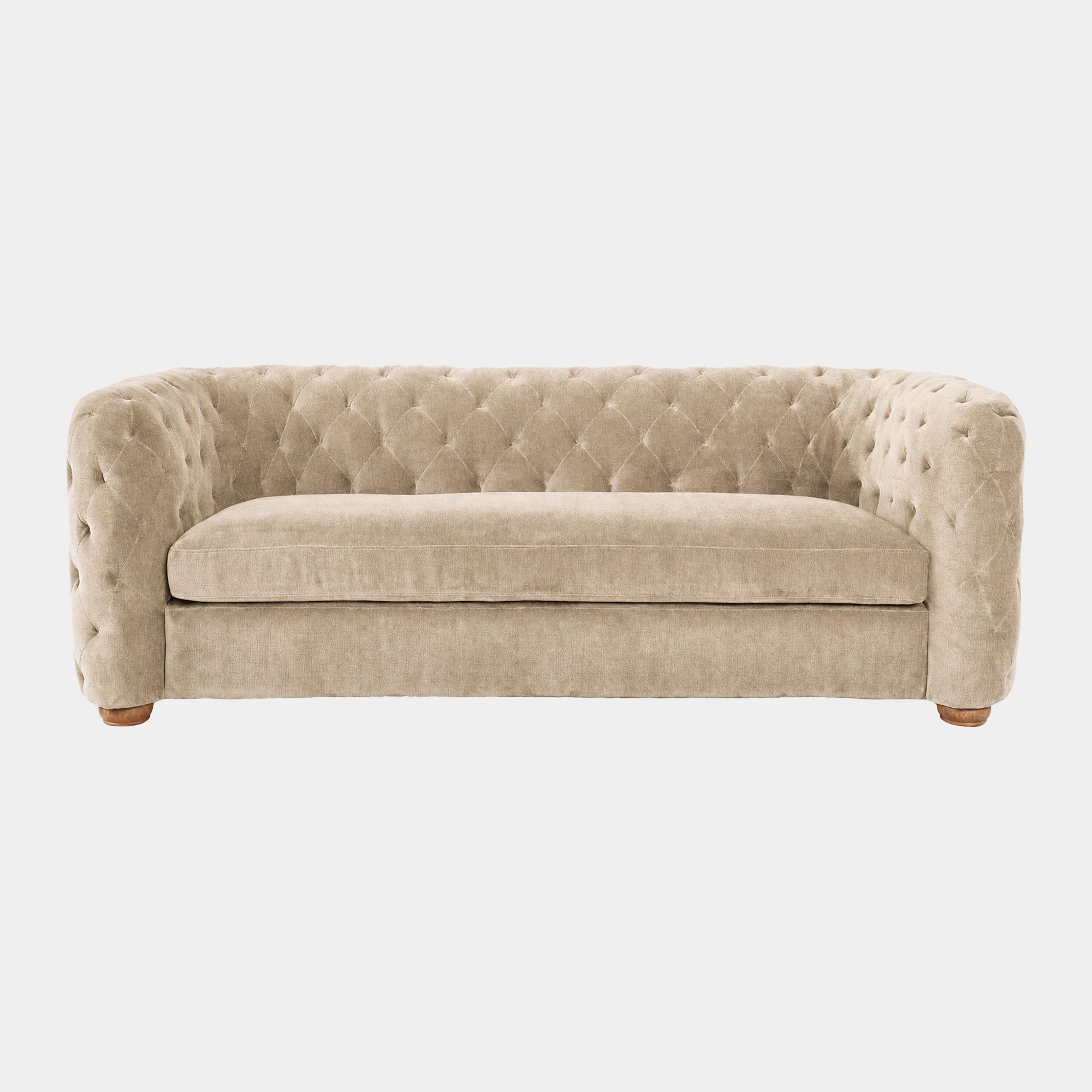 Greenwich - 3 Seat Sofa, Velore Natural Fabric