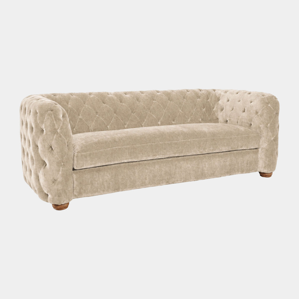 Greenwich - 3 Seat Sofa, Velore Natural Fabric
