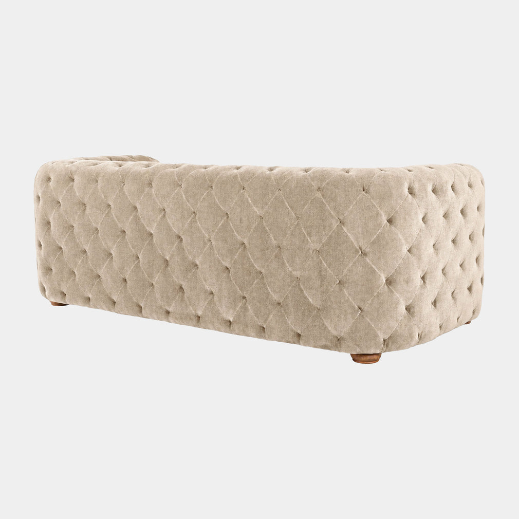 Greenwich - 3 Seat Sofa, Velore Natural Fabric