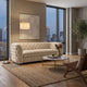 Greenwich - 3 Seat Sofa, Velore Natural Fabric