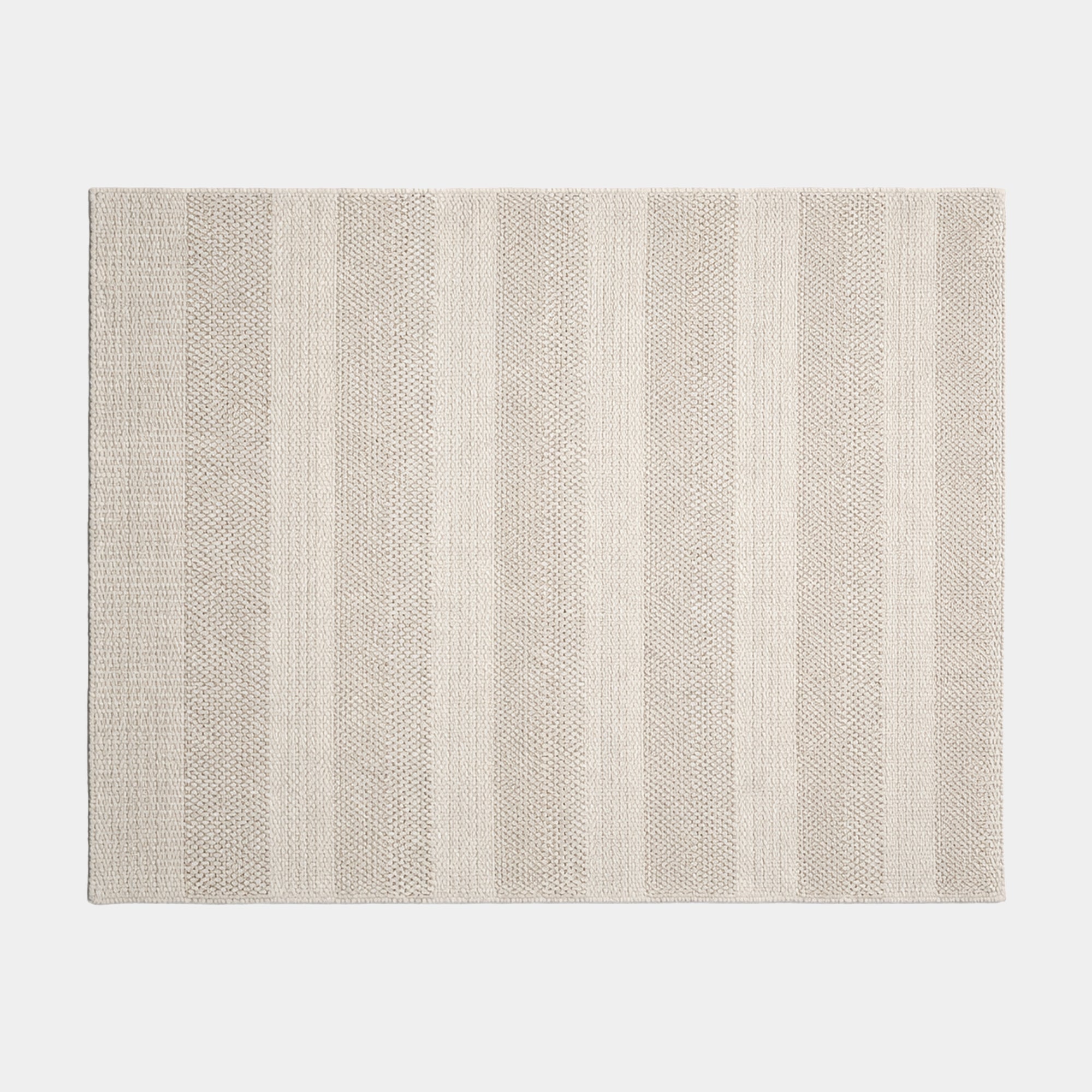 Coast Striped - Wool Rug Grey Marl Stripe