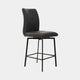 Clover - Swivel Counter Stool In Soleda Leather, Anthracite