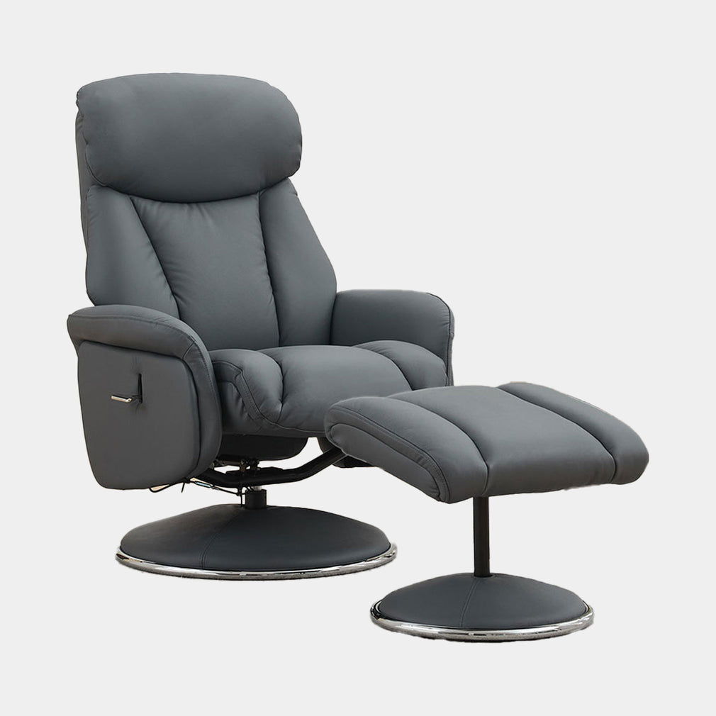 Yukon - Swivel Recliner Chair With Footstool
