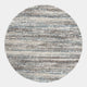 Mehari - Round Rug Blue & Beige - 6959