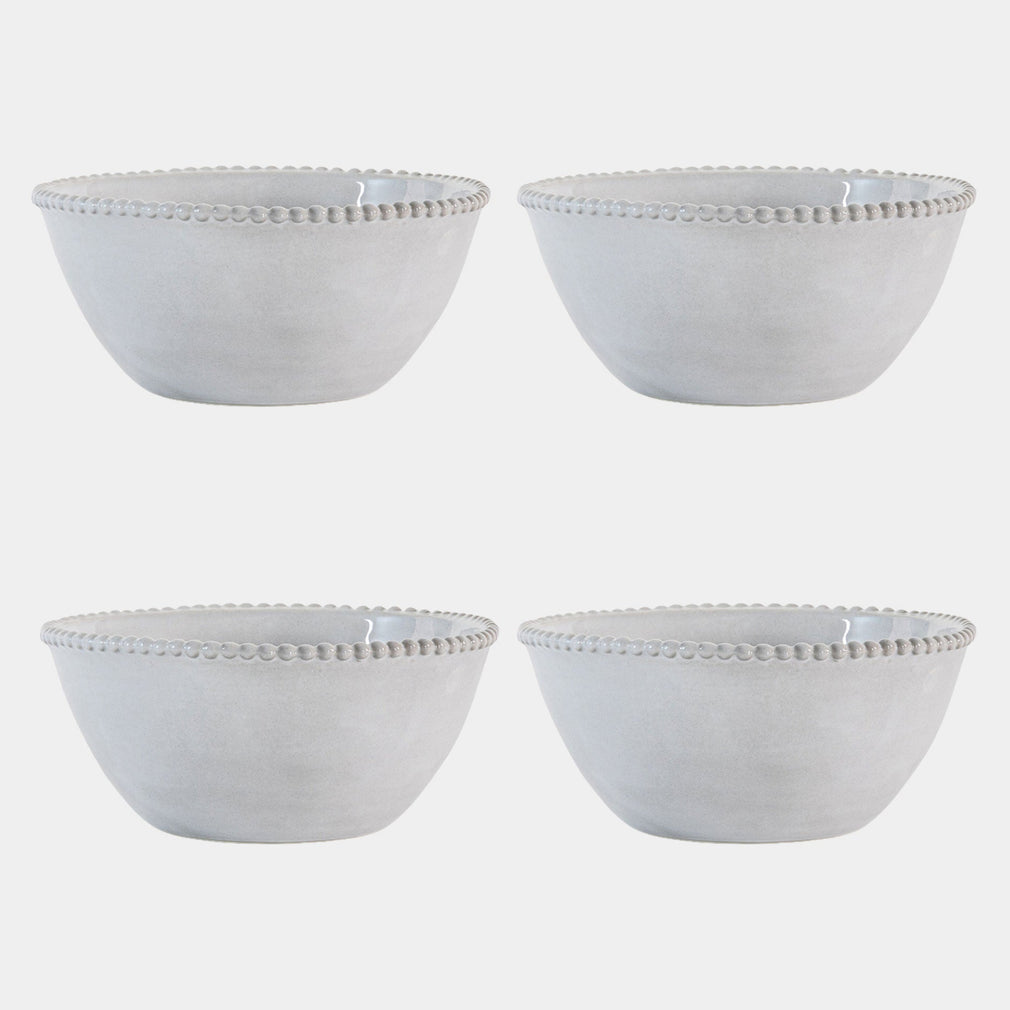 Perola Beaded - Soup & Cereal Bowls, Set of 4