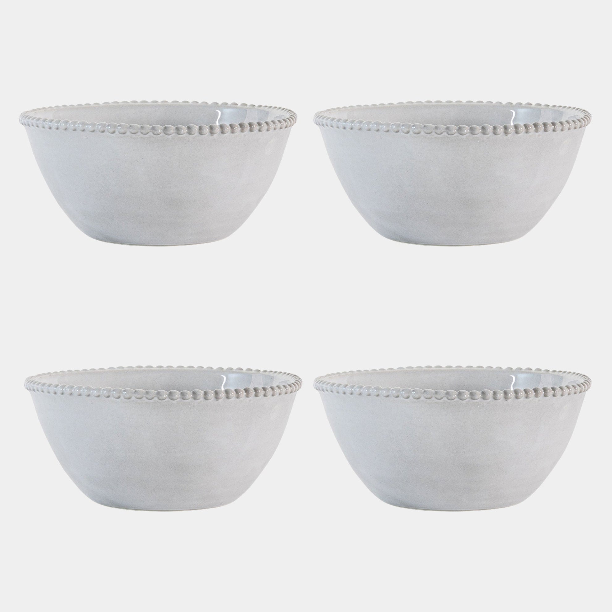 Perola Beaded - Soup & Cereal Bowls, Set of 4