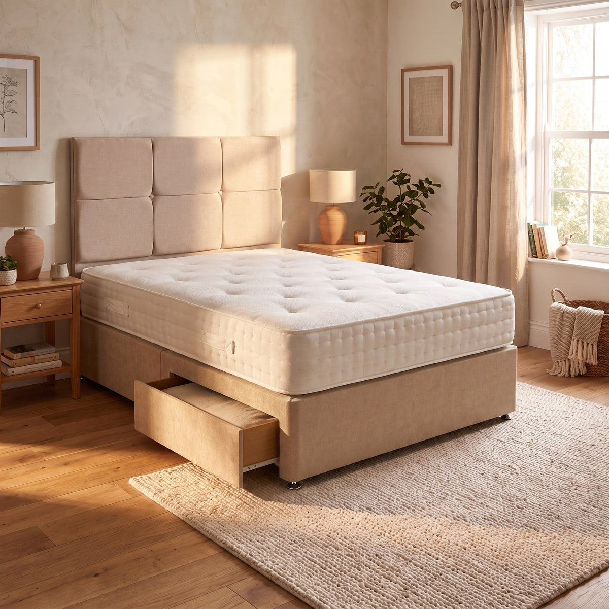 Broxbourne 2000 - Divan Bed, Mattress & Headboard