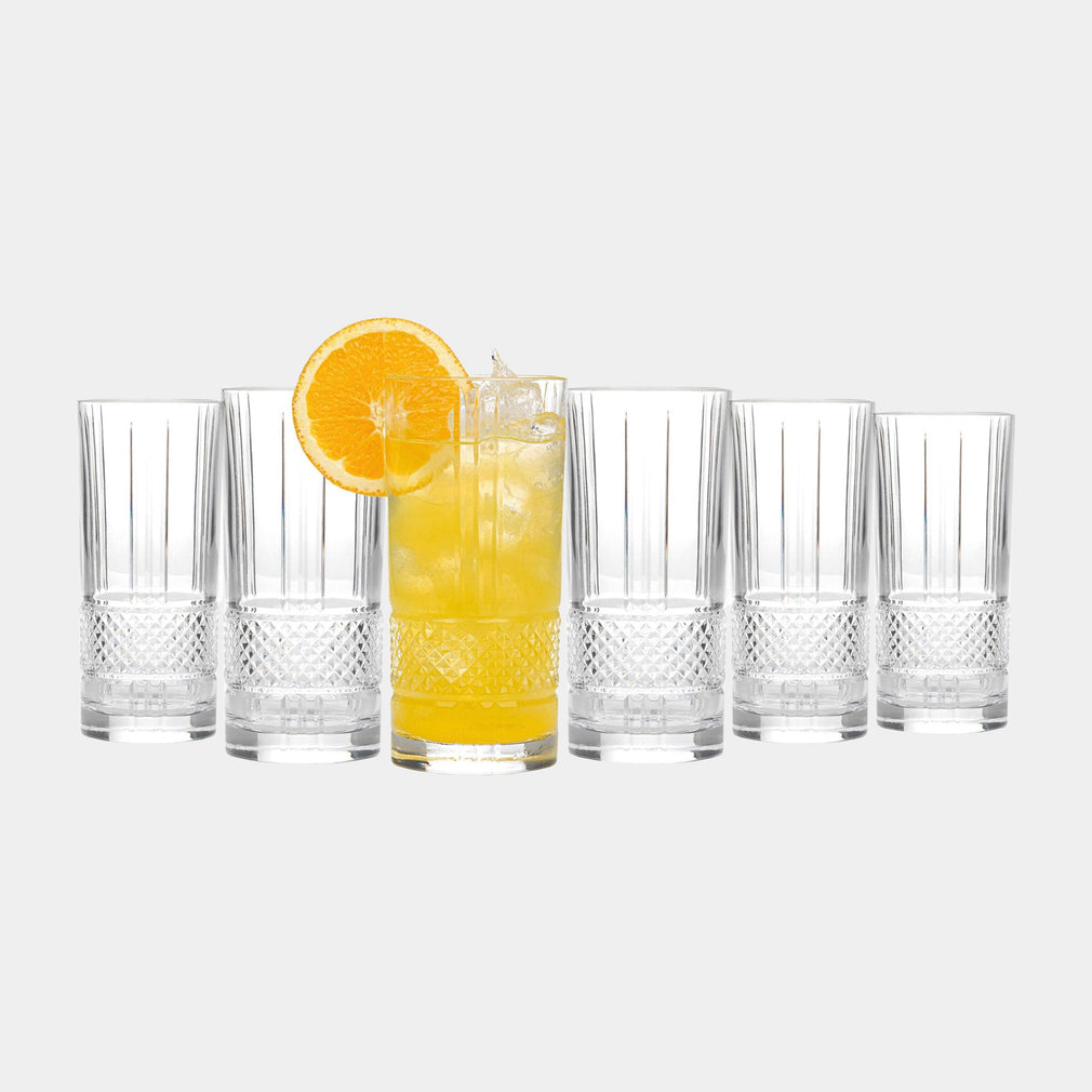 RCR Crystal Brillante - Hiball Tumblers, Set of 6