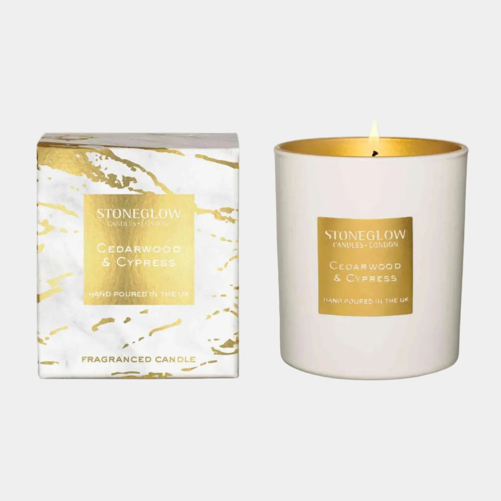 Stoneglow Luna - Cedarwood & Cypress Candle 220g
