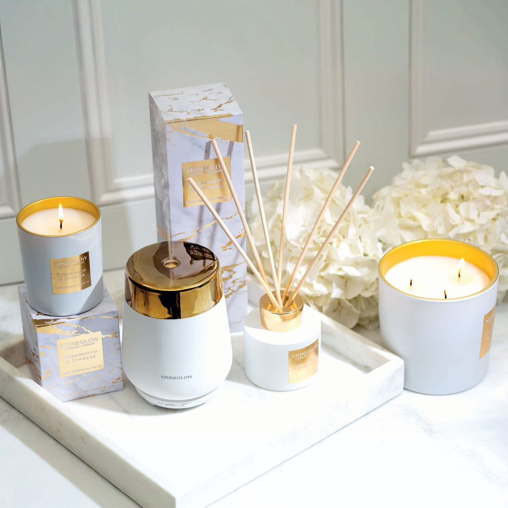 Stoneglow Luna - Cedarwood & Cypress Candle 220g