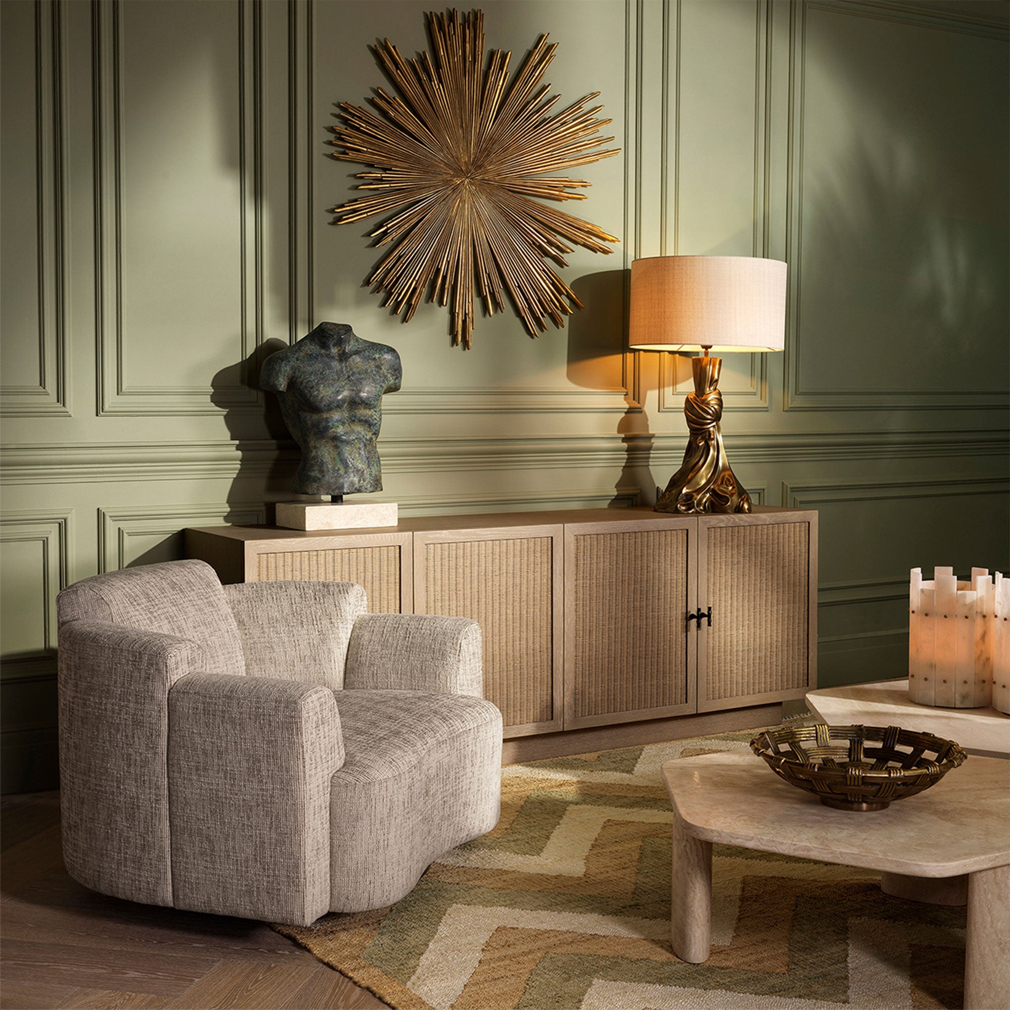 Eichholtz Marbella - Swivel Chair, Fabric