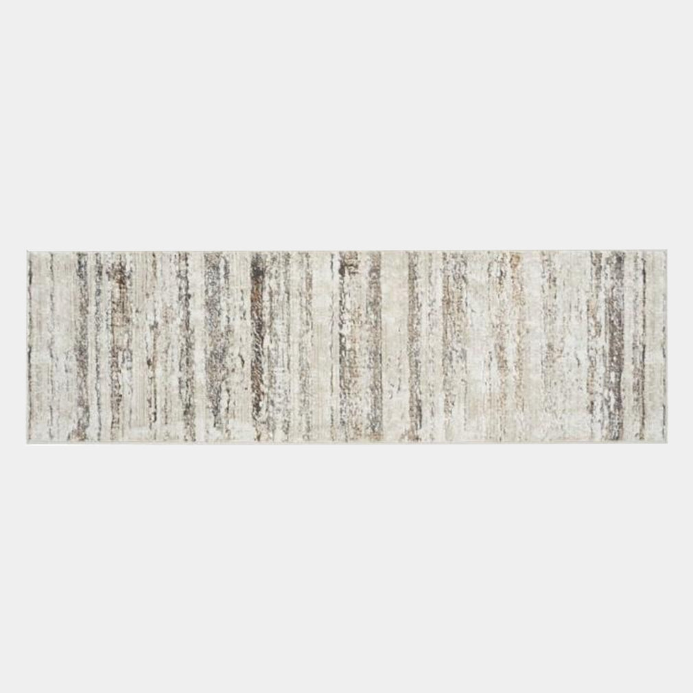 Glitz Natural - Patterned Runner Rug 66cm x 229cm