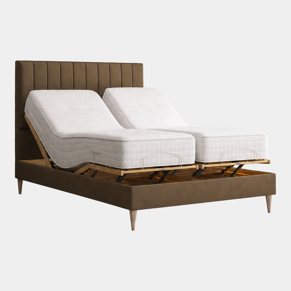 Wenlock Adjustable - Premium Slatted or Optim Adjustable Divan Set Divan on Legs