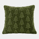 Christmas Trees Faux Fur - Forest Green Cushion 50x50cm
