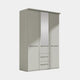 Fitzroy - 3 Door 2 Drawer Combi Mirrored Wardrobe