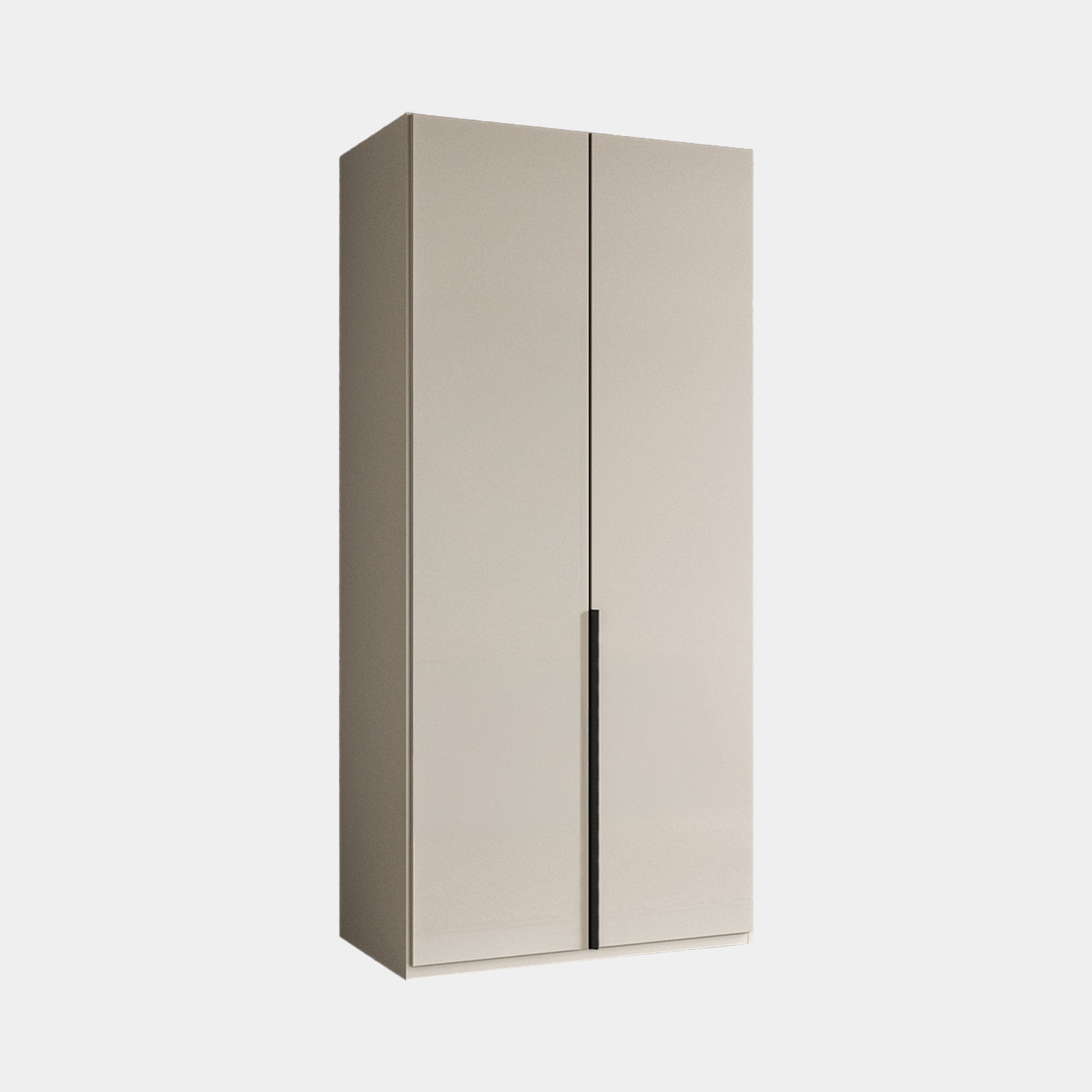 Varnell - 2 Glass Door Wardrobe Champagne Glass