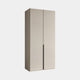 Varnell - 2 Glass Door Wardrobe Champagne Glass