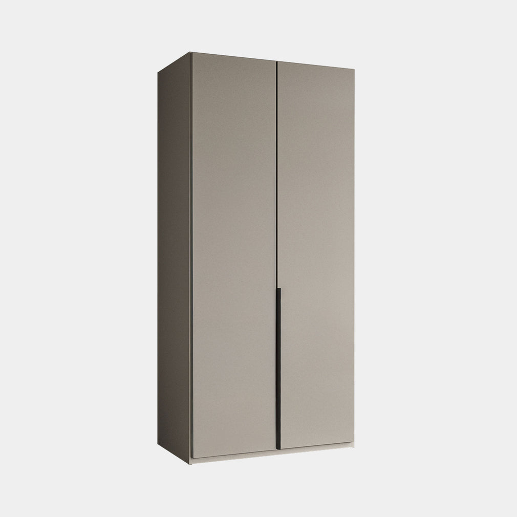 Varnell - 2 Glass Door Wardrobe Pebble Glass