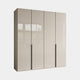 Varnell - 4 Door Glass Wardrobe Champagne Glass