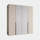 Varnell - 4 Door Glass Mirrored Wardrobe Champagne Glass