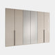 Varnell - 6 Door Mirrored Glass Wardrobe Champagne