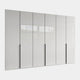 Varnell - 6 Glass Door Wardrobe