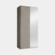 Varnell - 2 Door Glass Mirrored Wardrobe Pebble Glass