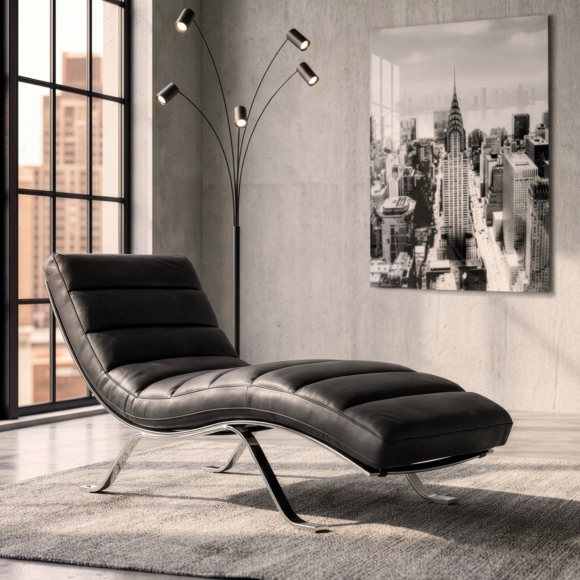 Maverick - Chaise Longue, Leather | Lowest Price