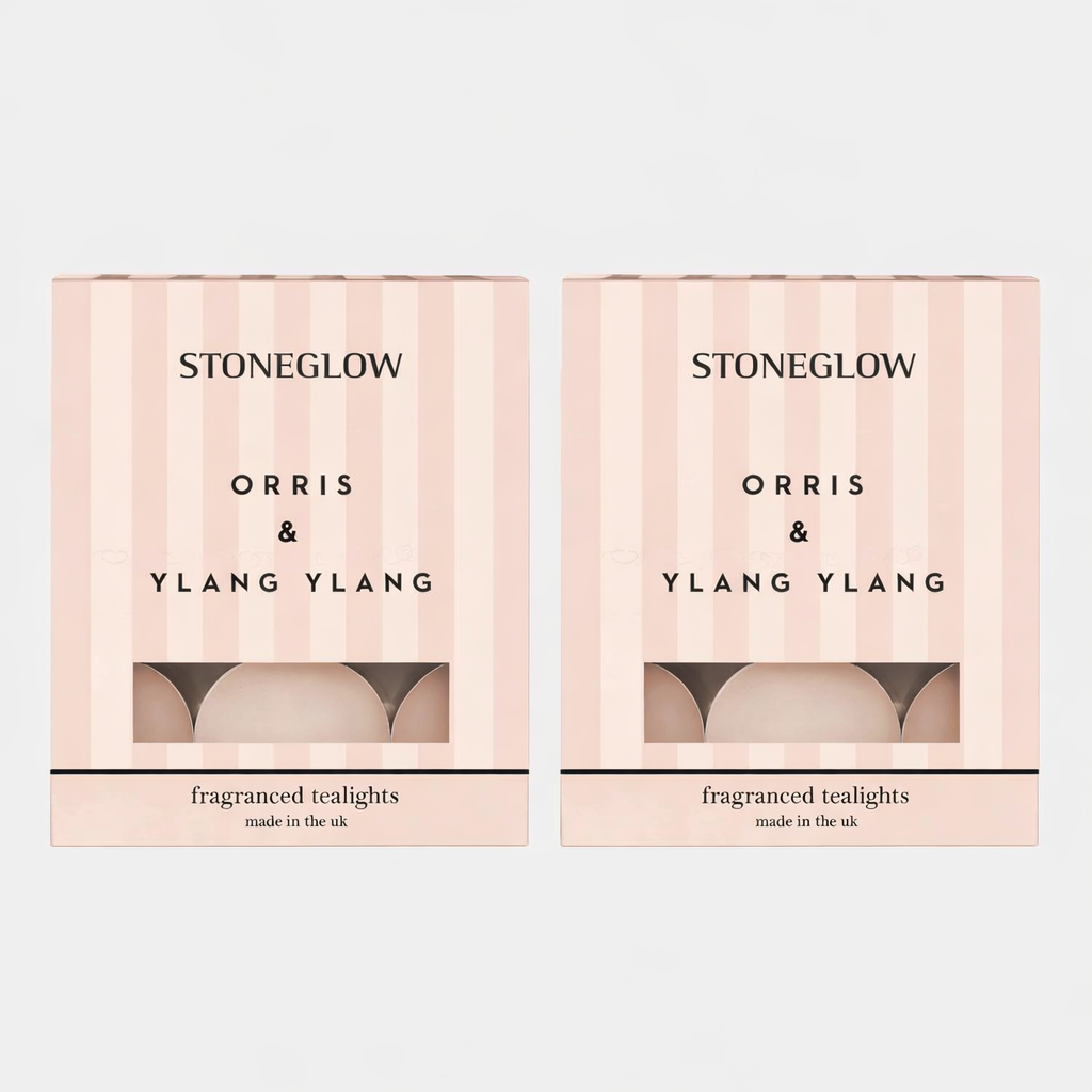 Stoneglow Modern Classics - Orris & Ylang Ylang Tealights, Set of 2