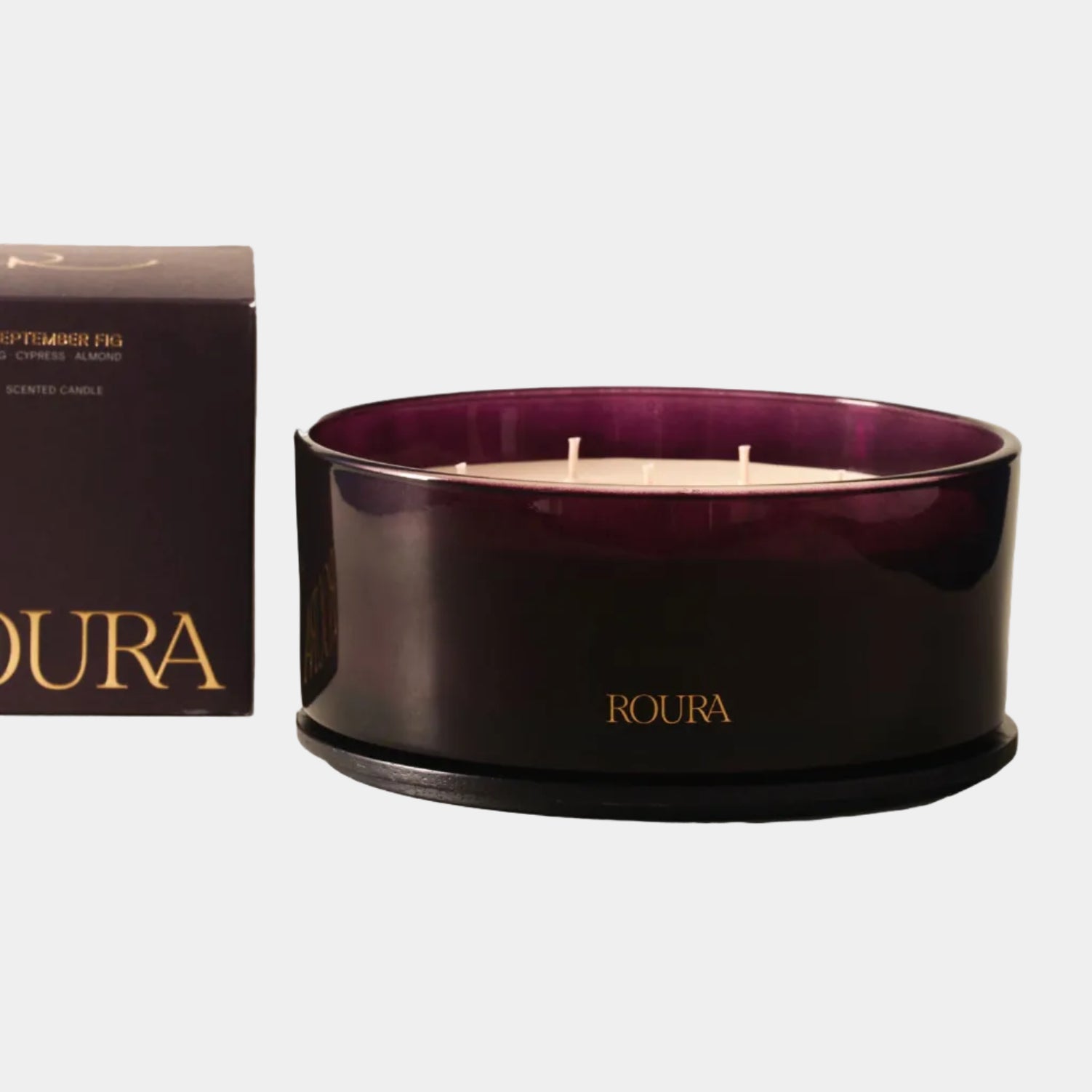 Roura September - Fig, Cypress & Almond 7 Wick Scented Candle 960g