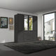 Fitzroy - 4 Door 2 Drawer Combi Mirrored Wardrobe