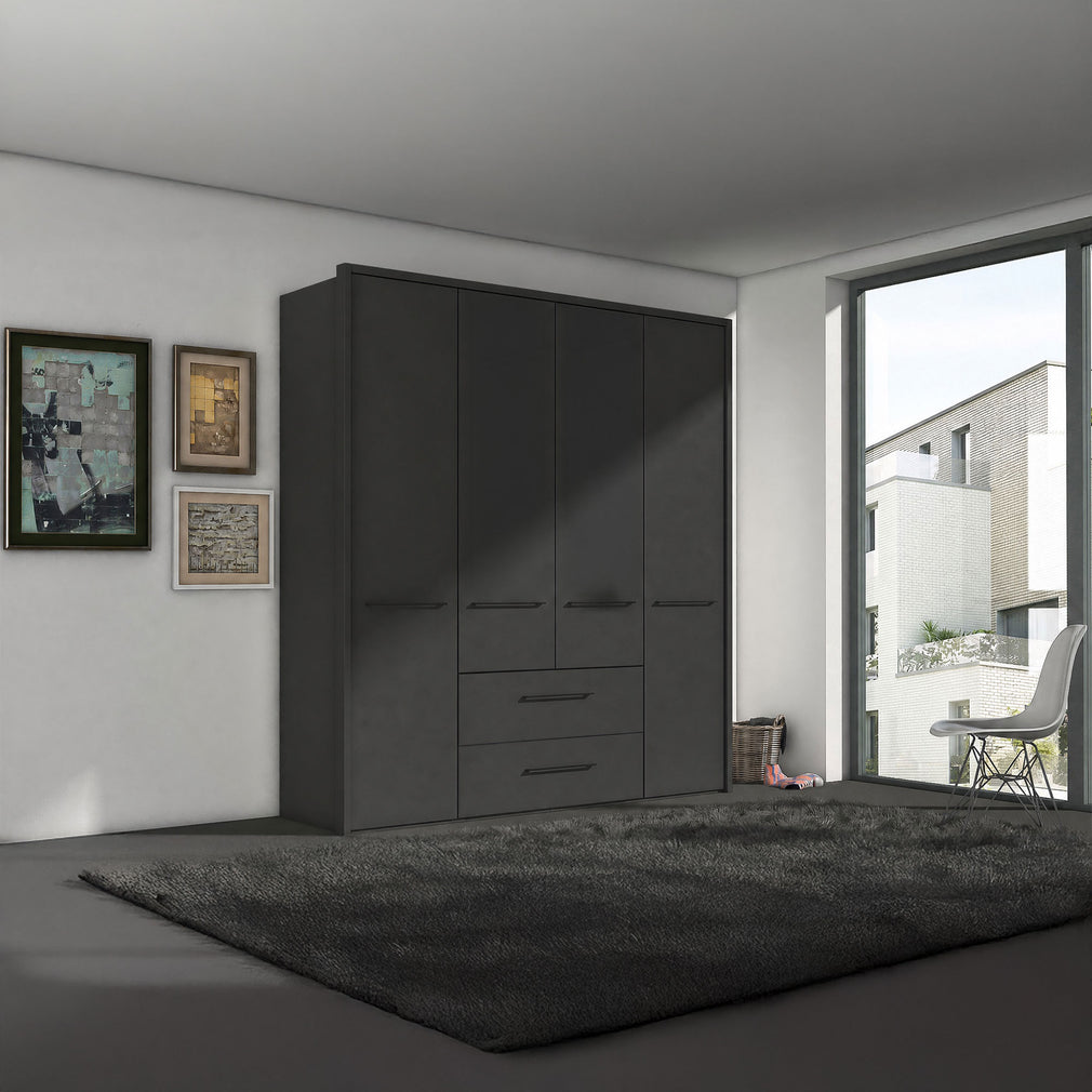 Fitzroy - 4 Door 2 Drawer Combi Wardrobe