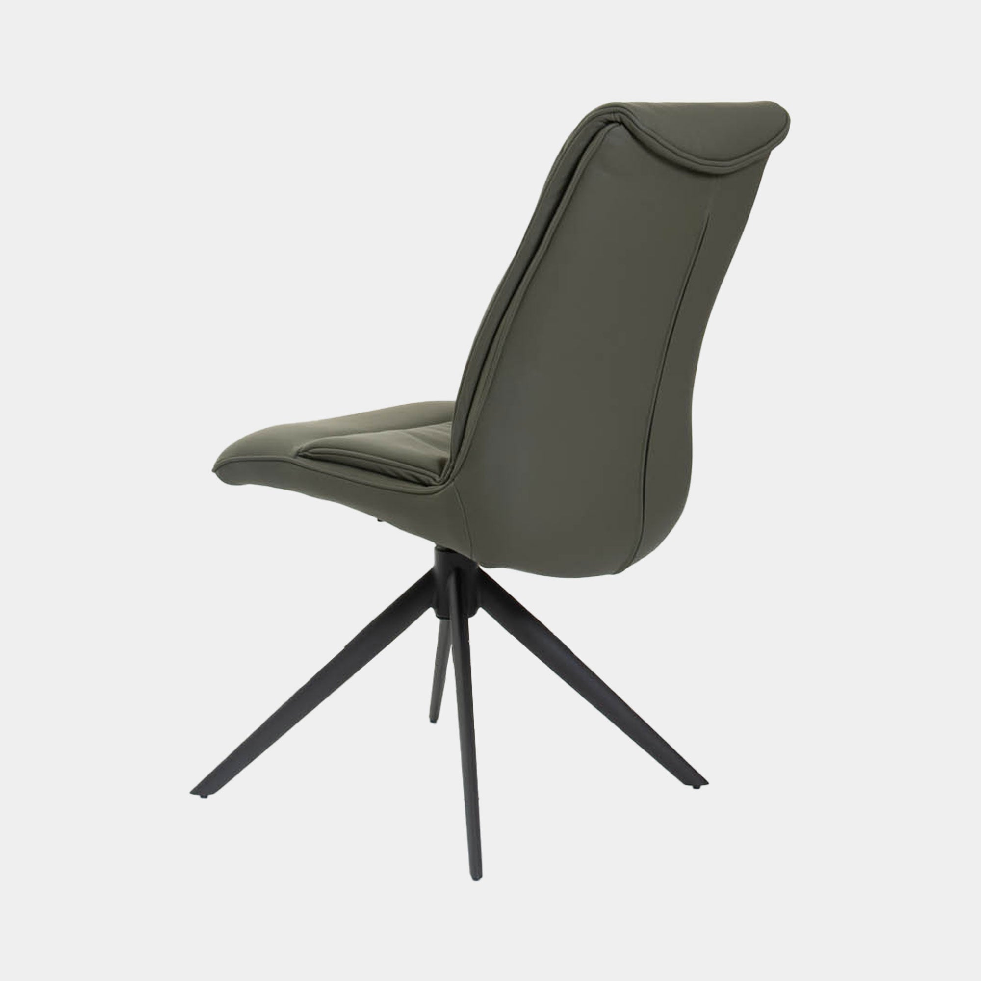 Tannery - Swivel Dining Chair, Green Leather