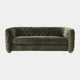 Greenwich - 3 Seat Sofa, Velore Khaki Fabric