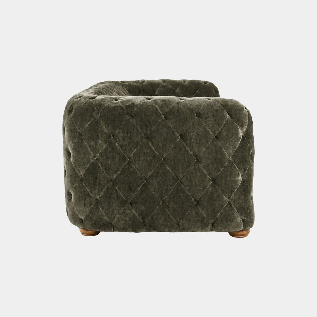Greenwich - 3 Seat Sofa, Velore Khaki Fabric