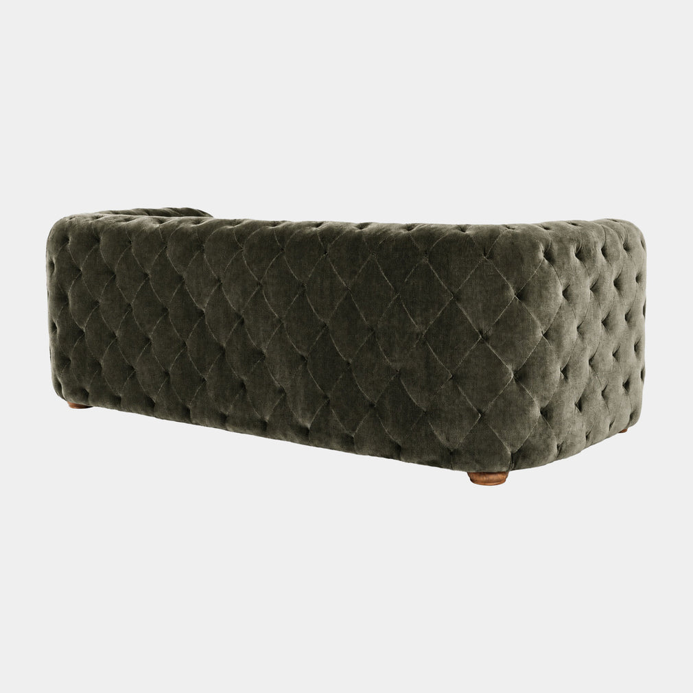 Greenwich - 3 Seat Sofa, Velore Khaki Fabric