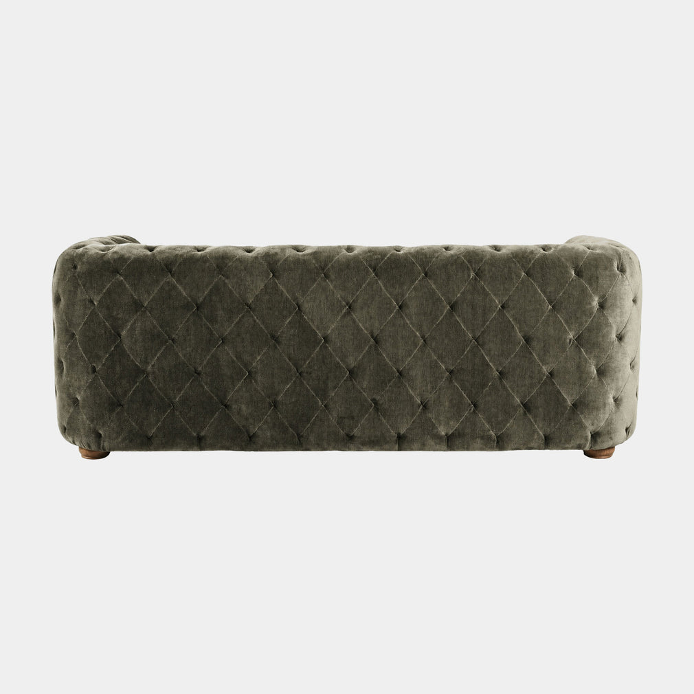 Greenwich - 3 Seat Sofa, Velore Khaki Fabric