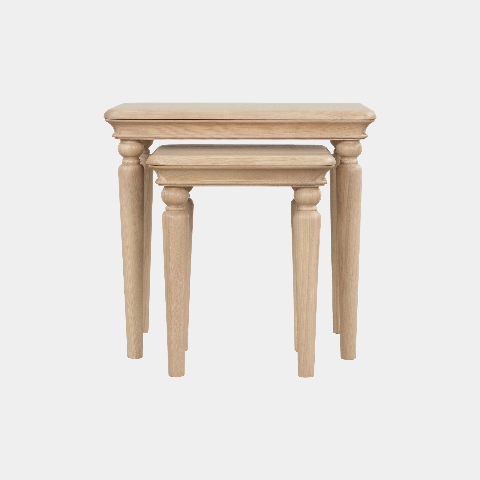 Sidmouth Oak - Wooden Side Tables, Set Of 2