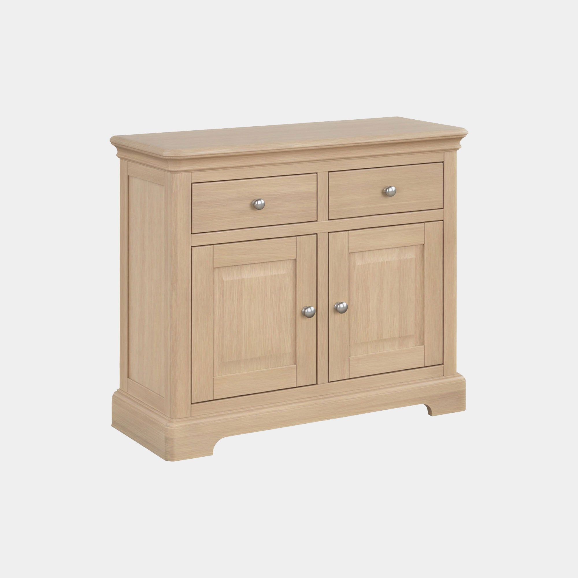 Sidmouth Oak - 2 Door Sideboard With Drawers, Small