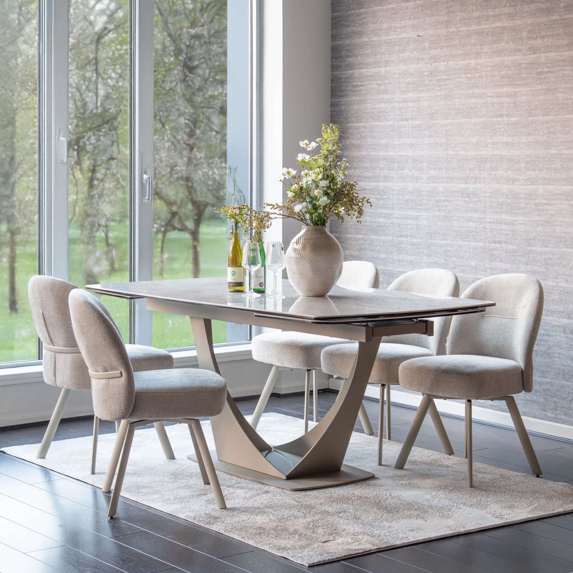 Jupiter - Ceramic Extending Dining Table