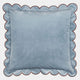 Scallop Velvet - Blue Cushion 45x45cm