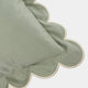 Scallop Velvet - Green Cushion 45x45cm