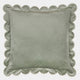 Scallop Velvet - Green Cushion 45x45cm