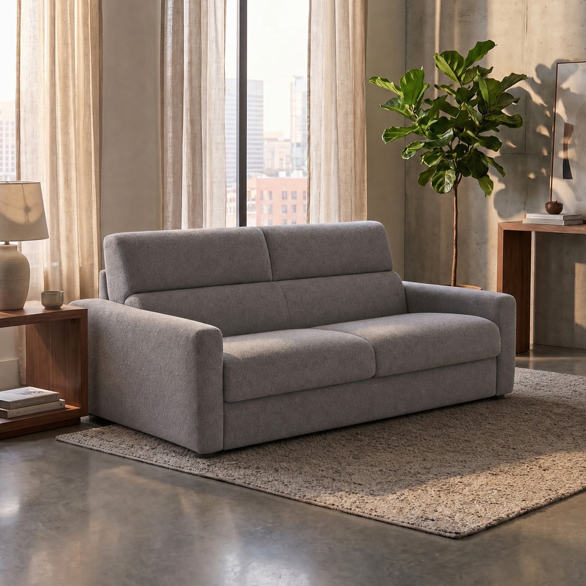 Como - 2 Seat Maxi Sofa Bed, Fabric
