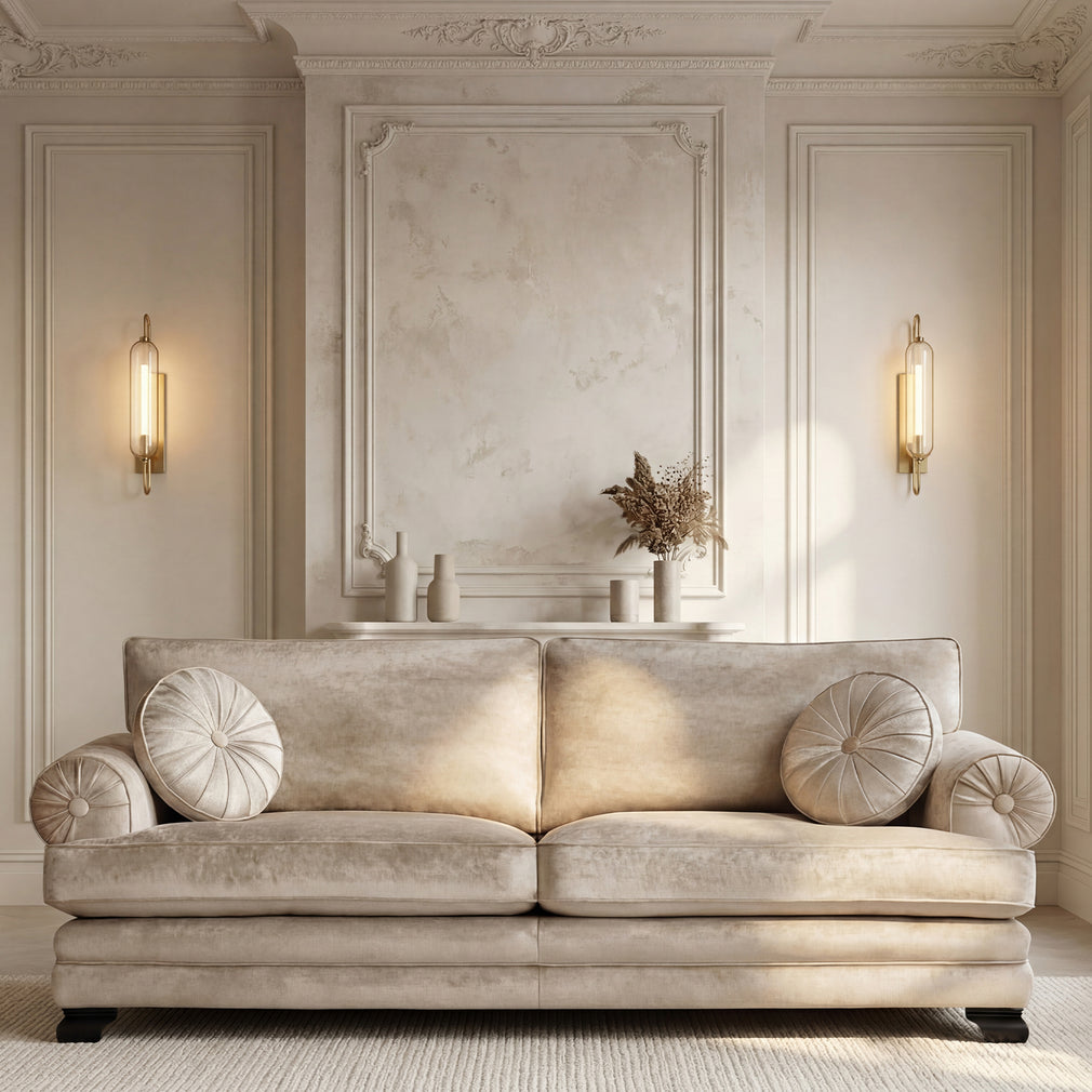 Duresta Monaco - Large 3 Seat Split Sofa with Quallofill Seats, Fabric
